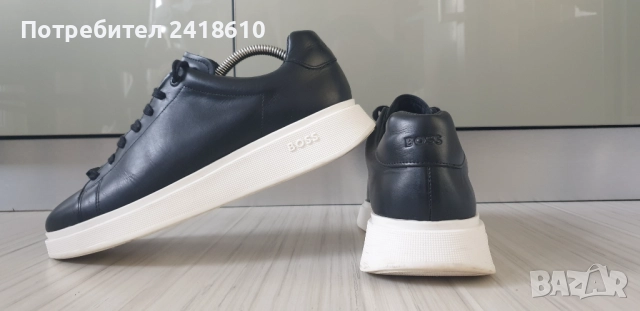 Hugo Boss Leather Mens Size 41/26см ОРИГИНАЛ! Мъжки спортно - елегантни обувки естествена кожа!, снимка 9 - Кецове - 52342982