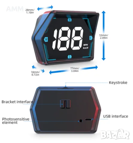 Дигитален километраж / скоростомер., снимка 3 - Части - 48837224