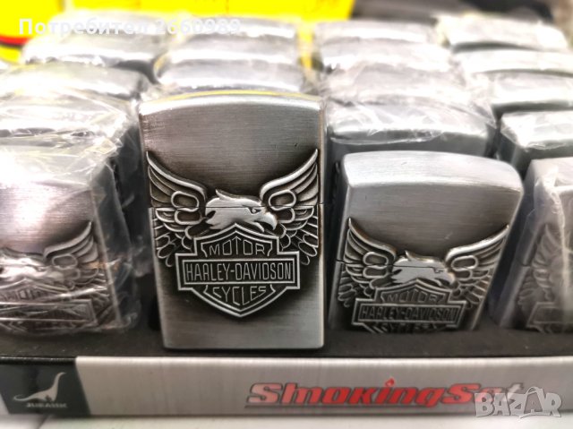 Газова запалка Harley Davidson метална с мек пламък , снимка 3 - Запалки - 31450684