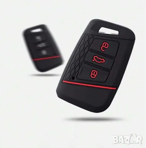 Силиконов калъф за ключ Audi/VW/Seat последи 2 бройки, снимка 4 - Аксесоари и консумативи - 47297491