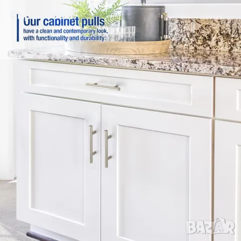 Goldenwarm/Amerdeco Дръжка от цинкова сплав за кухненски шкафове и баня. Кръгли, снимка 7 - Шкафове - 48839938