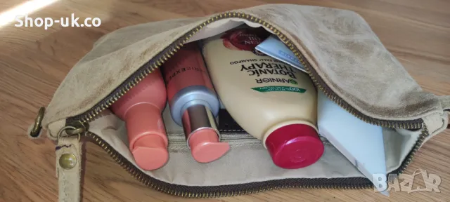 Дамски несесер от естествена кожа, снимка 5 - Чанти - 47506316