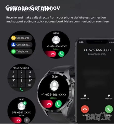 Смарт Часовник(нов), снимка 3 - Смарт часовници - 52370506