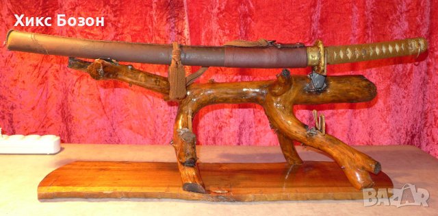 Katana stand  - стойка за японски самурайски  меч катана - УНИКАТ!!!, снимка 7 - Други ценни предмети - 40318954