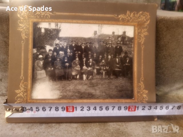 Стара Снимка на картон 30/ 35 см. (6), снимка 3 - Антикварни и старинни предмети - 30794211