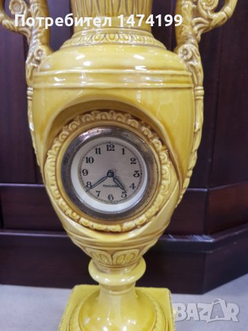 Старинен порцеланов настолен часовник Mercedes, снимка 2 - Други стоки за дома - 36968257