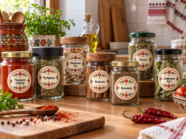 Самозалепващи етикети с български фолклорни мотиви!
