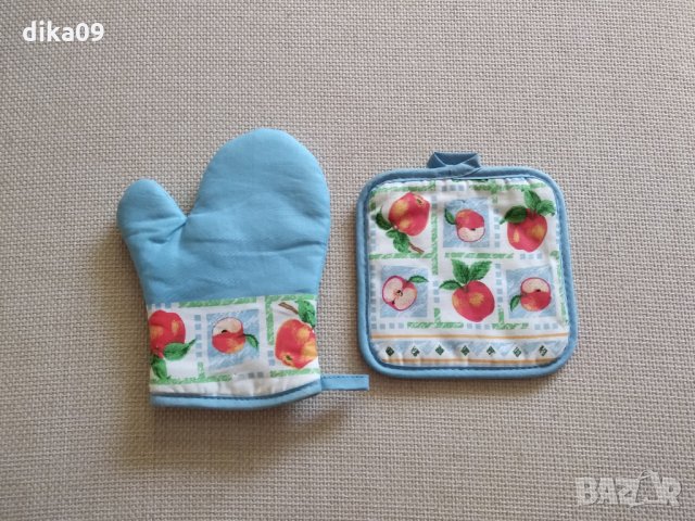Нов комплект ръкавица и ръкохватка за кухня