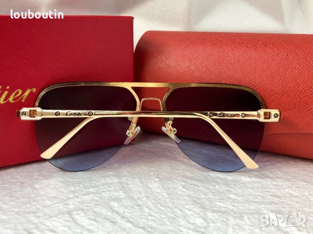 Cartier 2023 мъжки слънчеви очила авиатор унисекс дамски слънчеви очила, снимка 9 - Слънчеви и диоптрични очила - 42813452