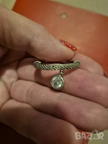 срен пръстен с подвижен циркон, снимка 3 - Пръстени - 53128377