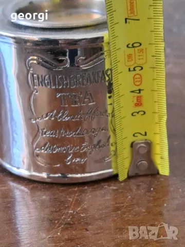 Стара метална кутия за чай   5/1, снимка 5 - Антикварни и старинни предмети - 49076947