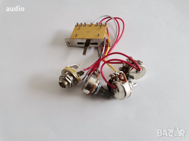 Петстепенен ключ с потенциометри и жак за електрическа китара, снимка 1