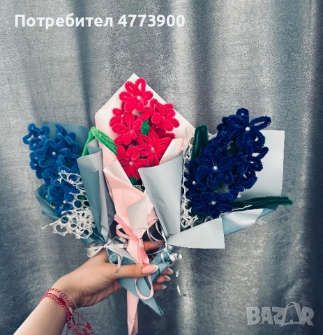 Ръчно направени букетчета 
