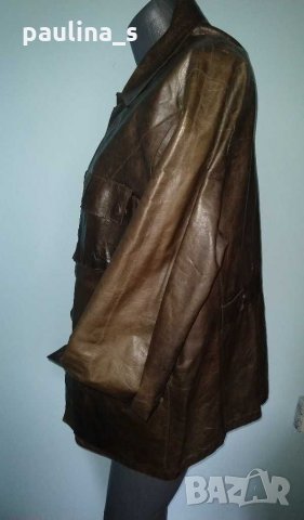 Яке "Tommy Hilfiger"® genuine leather / естествена кожа / голям размер , снимка 2 - Якета - 29572677