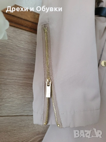 Бежов тренч с ципове LIVELO , снимка 2 - Палта, манта - 51863297