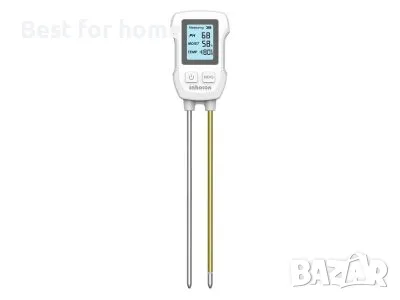 INHOCON 3 в 1 цифров почвомер SGS07, PH/влага/температура, снимка 3 - Градински инструменти - 49516819
