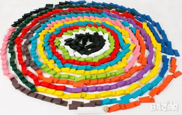 120 бр. дървени блокчета домино за 8.99лв. / всички дървени играчки, снимка 4 - Играчки за стая - 29969039