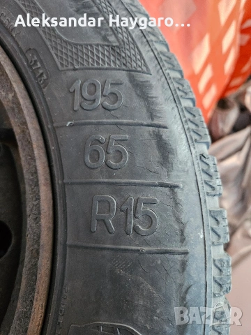 Продавам 4 бр железни джанти 15' с тасове и болтове, снимка 6 - Гуми и джанти - 54150727