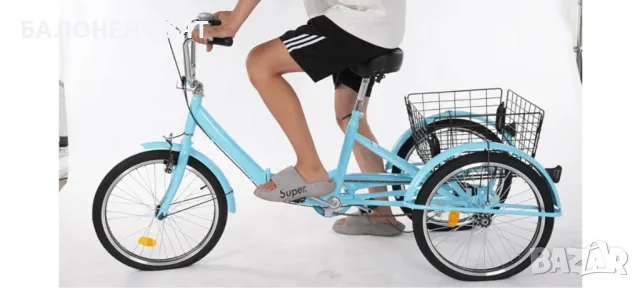 Нов модел Сгъваема 20 цола Триколка Велосипед Безплатна Доставка, снимка 15 - Велосипеди - 47665569