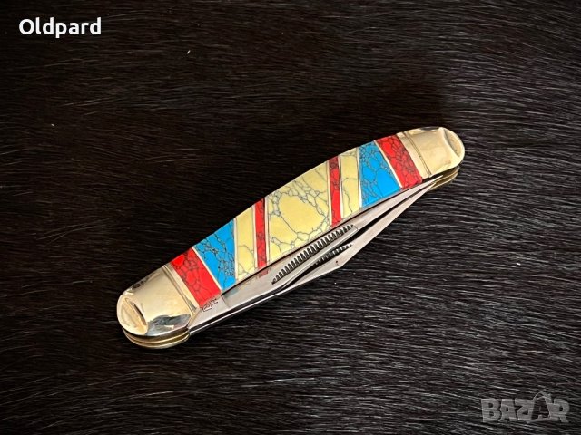 Висококачествен колекционерски джобен сгъваем нож Copperhead Stoneworx. RR2400, снимка 7 - Ножове - 42890876