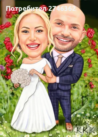 Дигитални карикатури-шарж в рамка