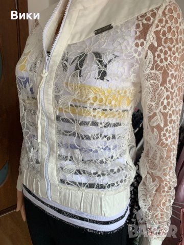Alessa Алеса бяло яке от дантела