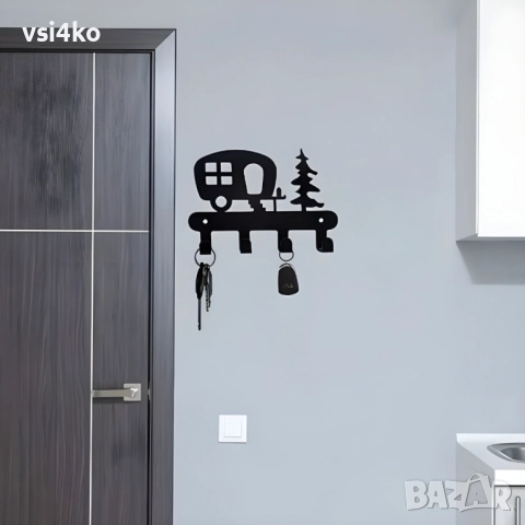 Метална закачалка за ключове - каравана, снимка 2 - Къмпинг мебели - 52922168