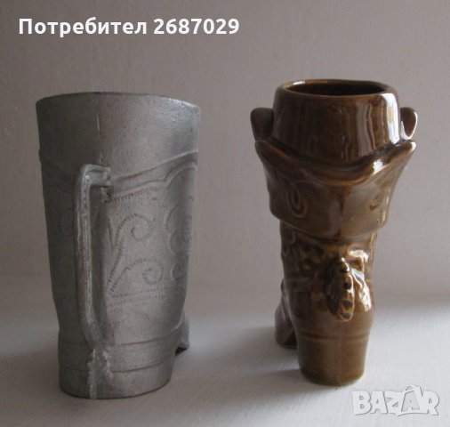 Ваза, вази  ботуш, метал, керамика 2 бр., снимка 11 - Други - 31812404