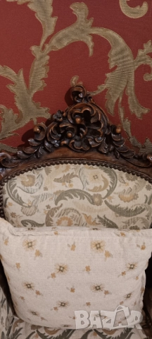 Старинно френско кресло "Луи XV" , снимка 4 - Антикварни и старинни предмети - 52331026