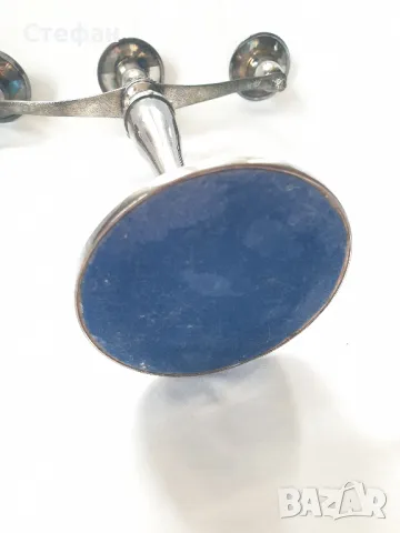 Сребърен свещник, снимка 8 - Антикварни и старинни предмети - 48957967