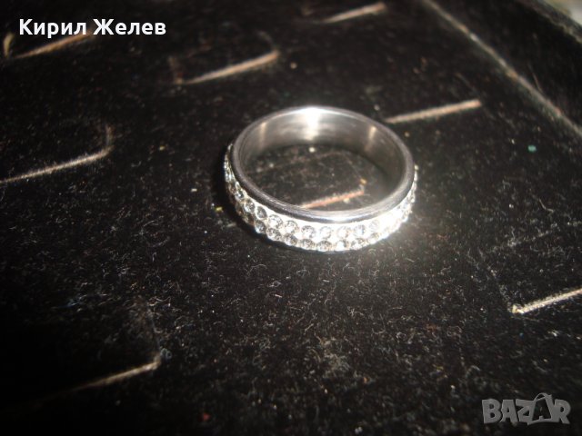АРТ-ХАЛКА КРАСИВ ПРЪСТЕН БЛАГОРОДНА СТОМАНА с ЦИРКОН 9084, снимка 7 - Пръстени - 31283185