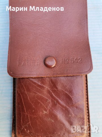 Кожена кутия за моливи, снимка 2 - Антикварни и старинни предмети - 40071768