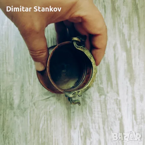 Малко медно менче , снимка 3 - Антикварни и старинни предмети - 56417827