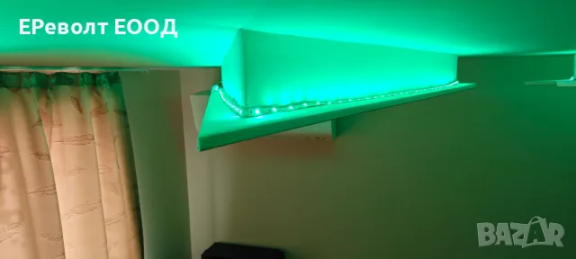 ОСВЕТЛЕНИЕ С ЧЕТИРИЦВЕТНА LED ЛЕНТА НА ФИГУРИ ОТ ГИПСОКАРТОН 02 - ЕРеволт ЕООД, снимка 12 - Електро услуги - 55890967
