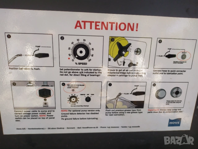 HOVE - машина за пълнене с грес на индустриална техника ., снимка 8 - Други машини и части - 54136253