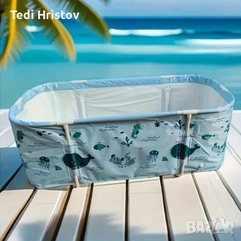 ❗ПРОМО❗Сгъваема преносима вана XXL с възглавница и топлоизолация – Комфорт и удобство в малката баня, снимка 6 - Душ кабини и вани - 52988692