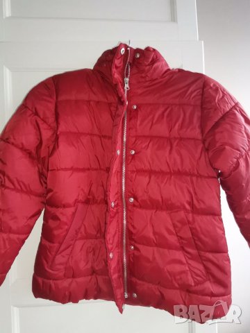Детско зимно яке ZARA, 152-158 см  12-13г, тъмно червено, много топло с вата и полар, много запазено, снимка 5 - Детски якета и елеци - 35077467