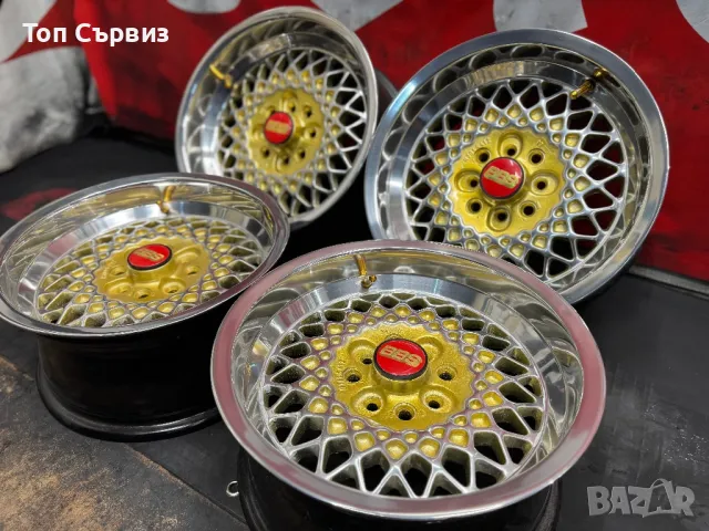 Магнезиеви джанти, Rial Mesh, 4x100/4х108, 15 цола, 4 броя, снимка 2 - Гуми и джанти - 50434904