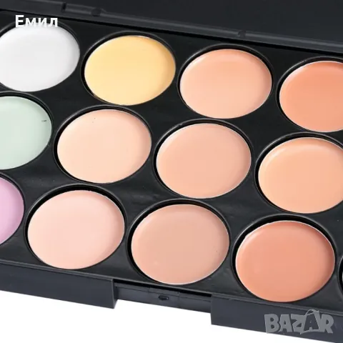 Палитра с 15 бр. боички за контуриране на лицето, снимка 4 - Козметика за лице - 47698566