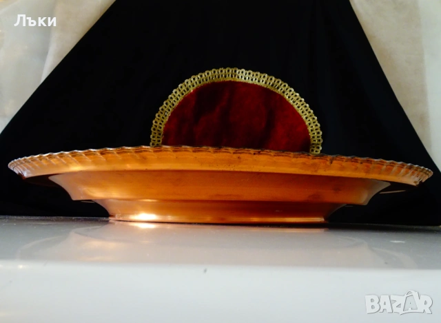 Медно пано,битова медна картина 48 см.,1 кг. , снимка 4 - Антикварни и старинни предмети - 53952232