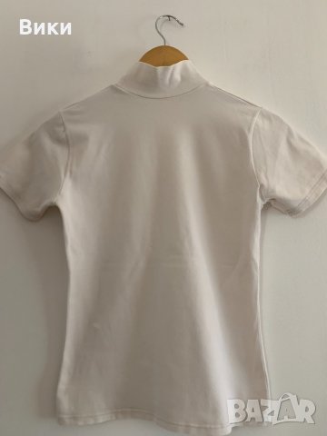 Бяла дамска тениска, снимка 5 - Тениски - 30789636