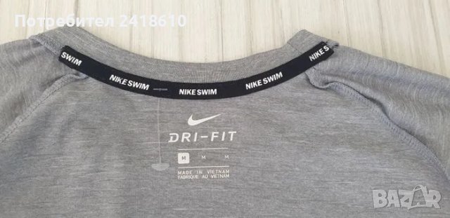 Nike Swim Dri - Fit 40 + UPF Mens Size M НОВО! ОРИГИНАЛ! Мъжка Тениска!, снимка 12 - Тениски - 50003709