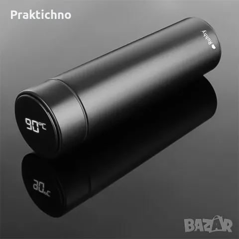 Термос шише/чаша с LED дисплей за температури,500мл,идеален за открито 🫖☕️🥛🍼🚗, снимка 1