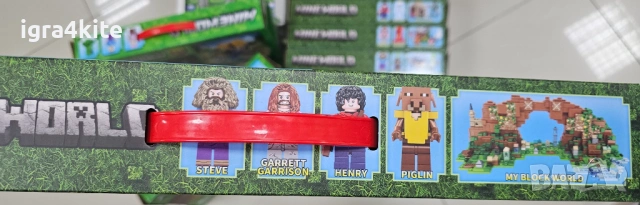 Конструктор за изграждане Minecraft World 836 части с LED светлини, снимка 5 - Конструктори - 54318075