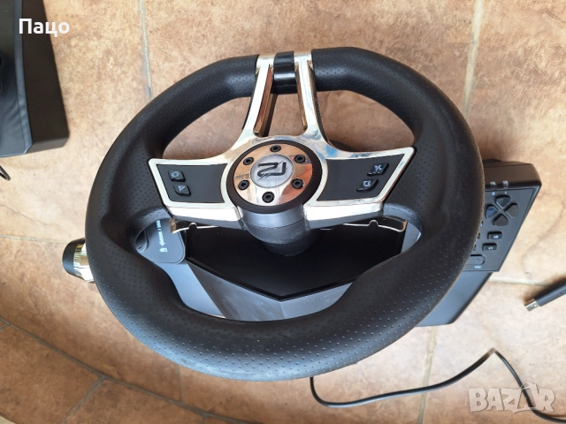  Геймърски волан/Ready2gaming Hurricane Wheel Pro, съвместим PS4/PS3/PC, снимка 9 - Други игри и конзоли - 51856908