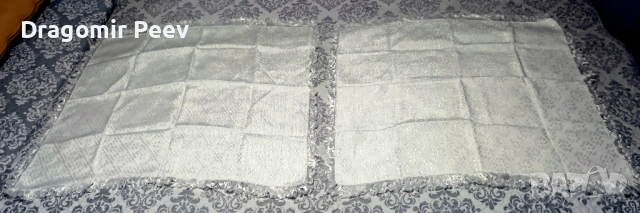 Уникални копринени бижута нови, комплект от две