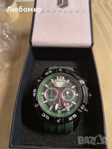 Мъжки часовник SAPPHERO, хронограф, аналогов кварцов, 3ATM, водоустойчив, голям циферблат,

, снимка 7 - Мъжки - 50431493