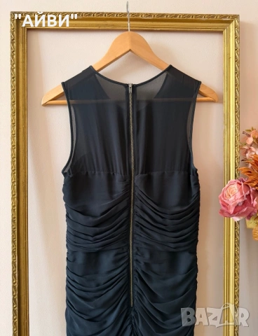 H&M черна официална мини рокля размер S, снимка 4 - Рокли - 54072790