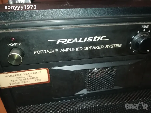 REALISTIC MPS-20 PORTABLE AMPLIFIED SPEAKER SYSTEM 0501251936, снимка 6 - Тонколони - 48561077