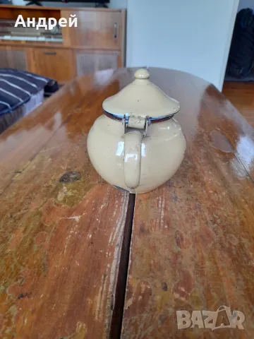 Стар емайлиран чайник #80, снимка 4 - Други ценни предмети - 50326987